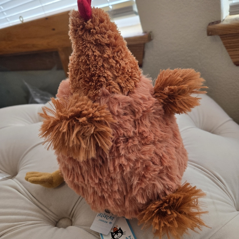 Jellycat Cecile Chicken 9.1x3.9x5.1" Soft & Plush NWT Authentic - Picture 4 of 5